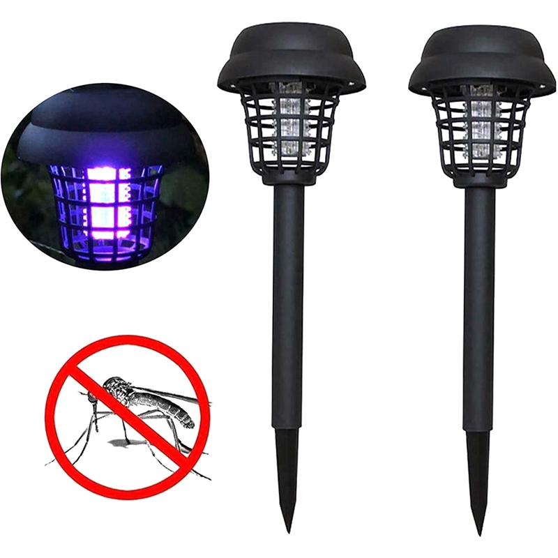 2pçs Lâmpada LED Solar para Mata-Mosquito/Armadilha para Insetos/Lâmpada  Inseticida de Jardim/Uso Externo | Shopee Brasil