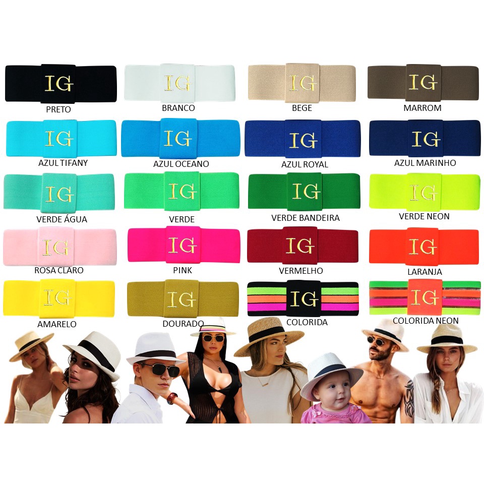 1 FAIXA EXTRA PERSONALIZADA PARA USAR EM CHAPÉU INICIAIS NOME OU PALAVRA BORDADO ENVIO IMEDIATO em Oferta na Shopee