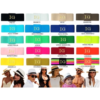 1 FAIXA EXTRA PERSONALIZADA PARA USAR EM CHAPÉU INICIAIS NOME OU PALAVRA BORDADO ENVIO IMEDIATO em Oferta na Shopee