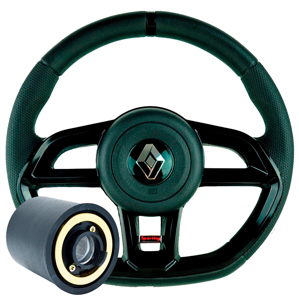 Volante Renault Logan Sandero Clio Esportivo Gti Com Cubo Shopee Brasil