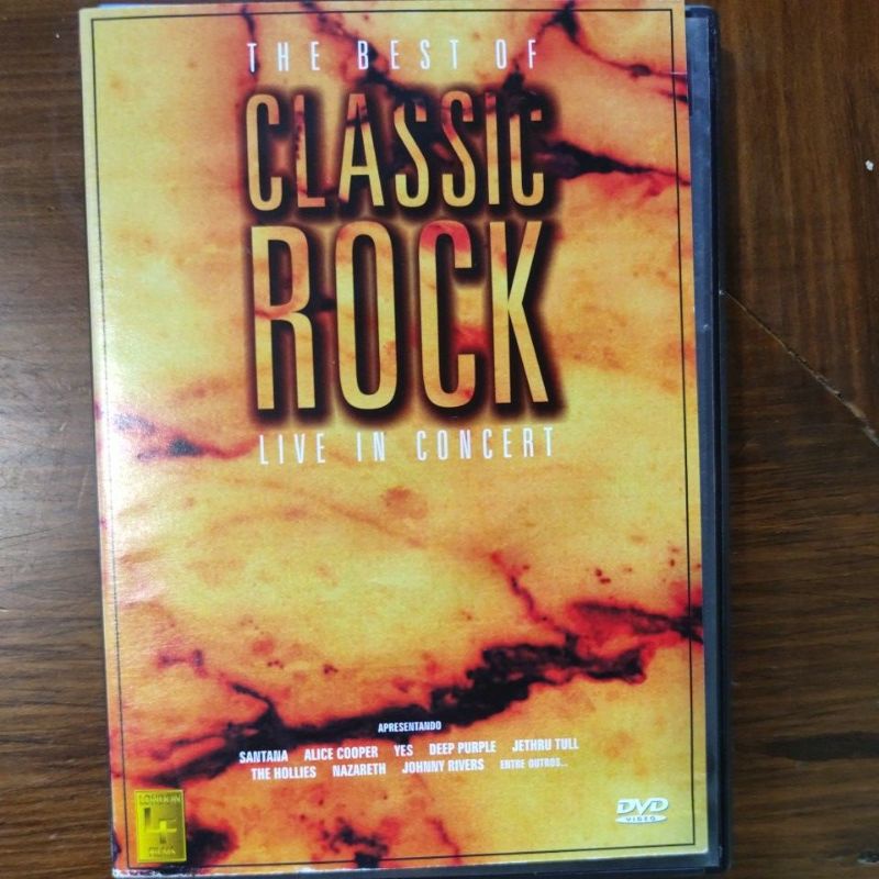 DVD Original The Best of Classic Rock Live in Concert Santana Alice Cooper Yes Deep Purple Jethru Tull The Holles Nazareth Johnny Rivers