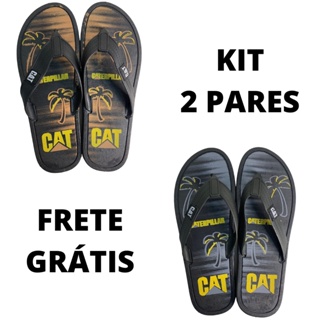 Kit 2 Pares Chinelo Masculino Caterpillar CAT Oferta Relâmpago em Oferta na Shopee