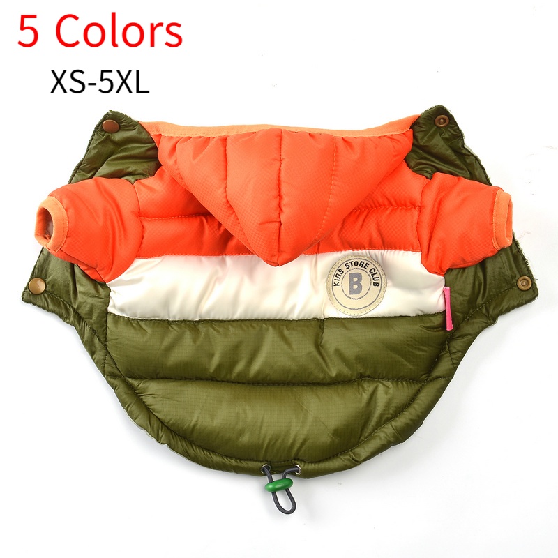 XS-5XL Big Dog Down Waterproof Winter Coat Warm Clothes Small and Medium Dog Pet Clothes.