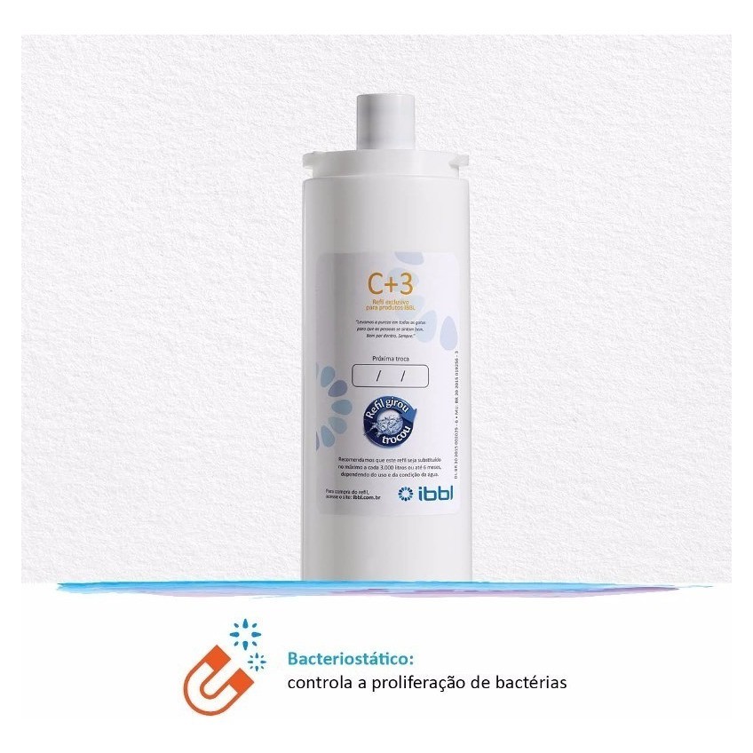 Filtro De Água C3 Para Bebedouro E Purificador - Ibbl — imagem 2 de 2
