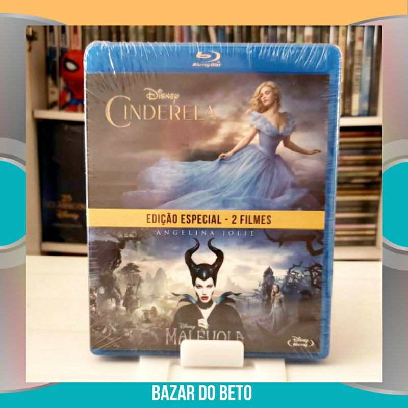 Bluray Filme Cinderela + Malévola (Duplo) (Lacrado)(LEIA A DESCRIÇÃO) * Disney