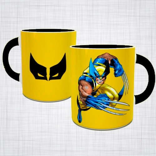 Caneca Porcelana Wolverine Logan Marvel X-men caneca de herois caneca de personagens de quadrinhos