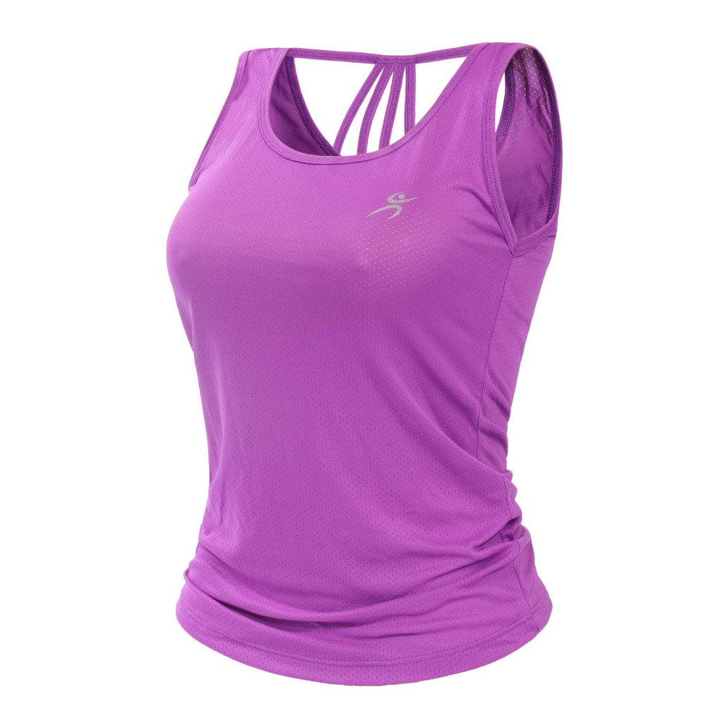 Camiseta Fitness Regata Feminina Dryfit Strappy Costas Tirinhas Caminhada Academia Treino