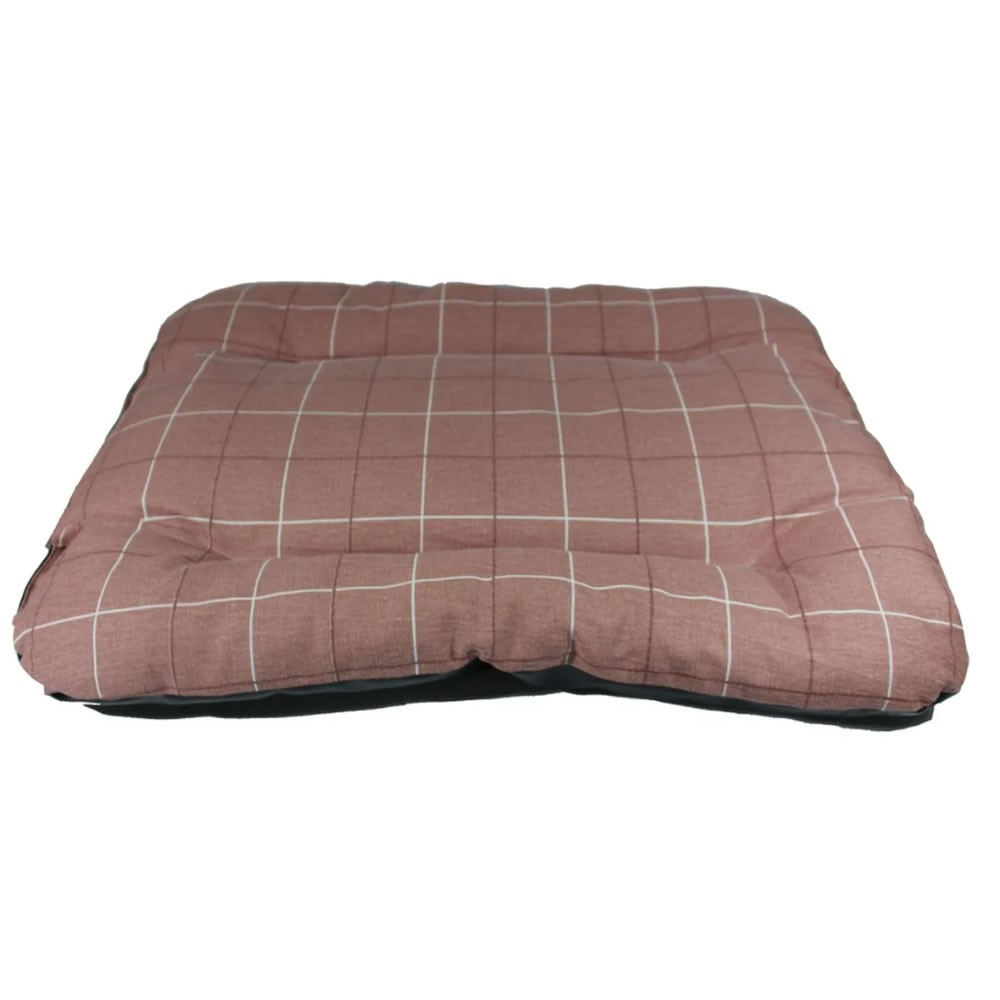 Cama Para Cachorros, Gatos, Barata, Tamanho Grande, Caminha Rosa com Linhas - Tamanho G