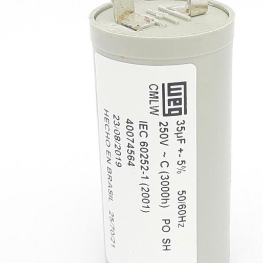 Capacitor Motor Tanquinho Fioreta 220v 35UF 127/220v