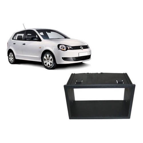 Moldura Painel 2din Dvd Vw Polo 2003 A 2013 Sedan Hatch