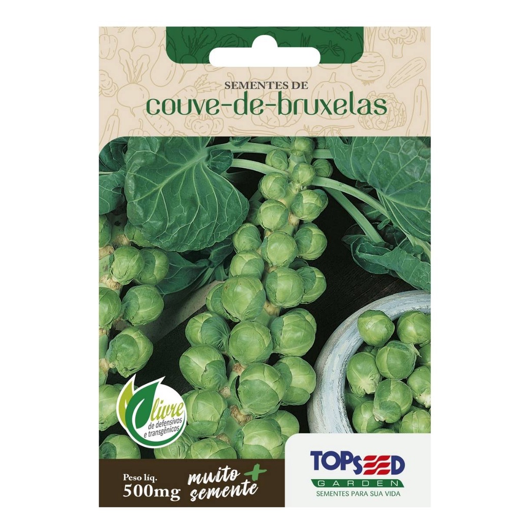 Sementes Couve-de-Bruxelas TOPSEED