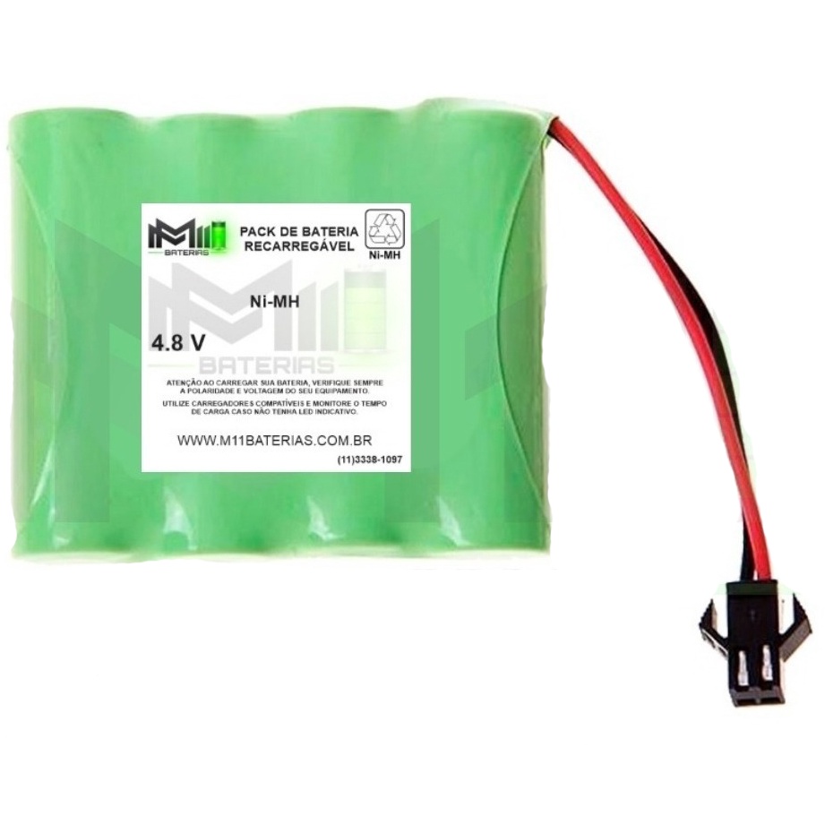 Pack de bateria para carrinho tamanho aa 4 8v 700mah ni cd ni mh com