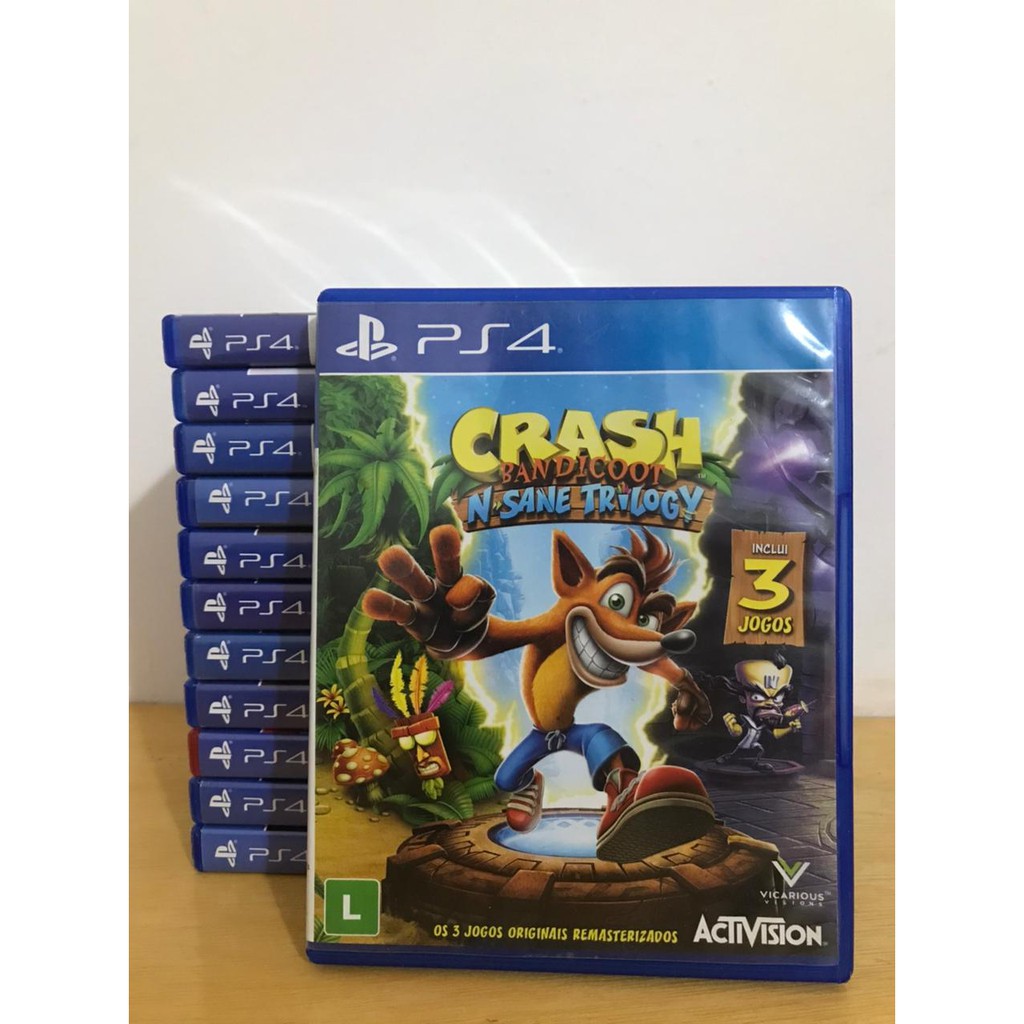 Crash N-Sane Trilogy PS4 - Mídia Física