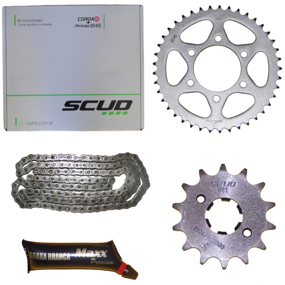 Kit Relação Transmissão para Moto Crosser 150 Original Scud