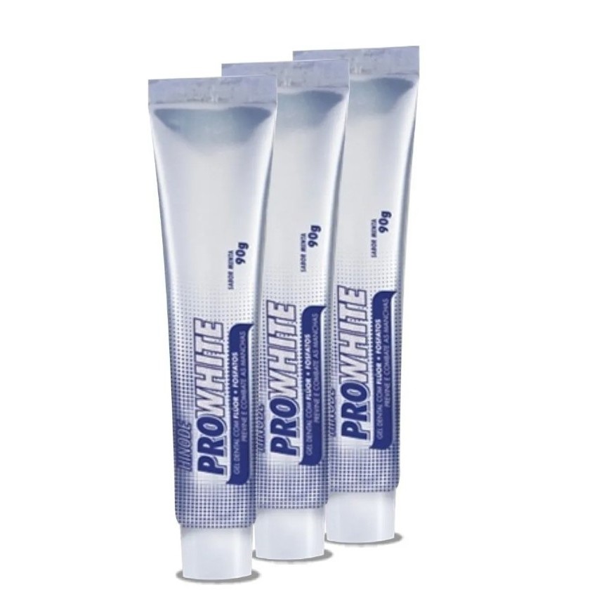 Combo 3 Géis Dental Pro White 90g HINODE ORIGINAL