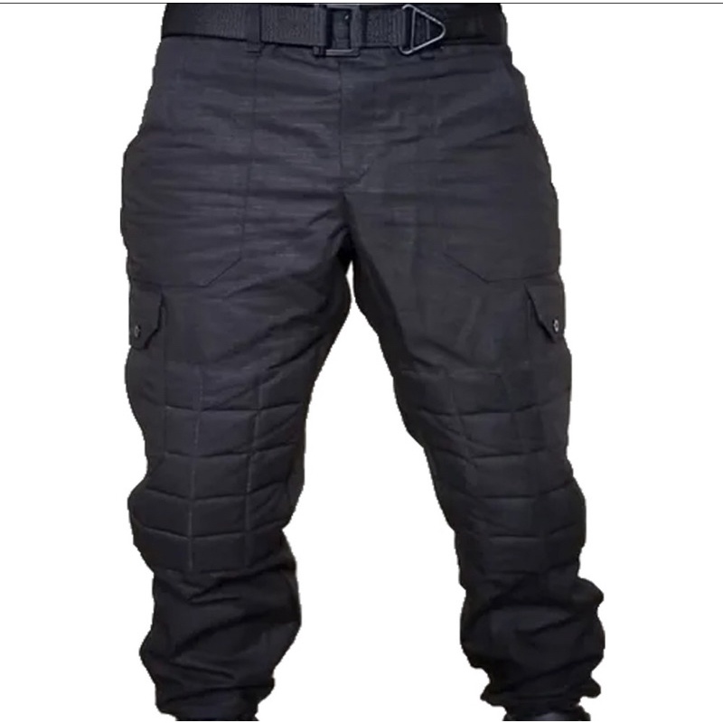Calça Tatica Acolchoada Rip Stop Preta 6 Bolsos MILITAR Shopee Brasil