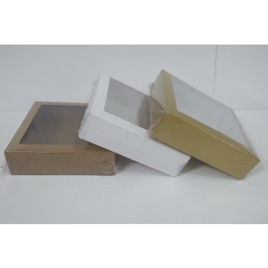20 Caixas para Doces e Presentes - 8x8x3,5 cm. com visor