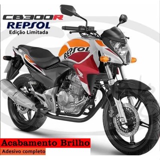 Kit Adesivo Cb 300r Repsol Adesivo Acabamento Brilho em Oferta na Shopee