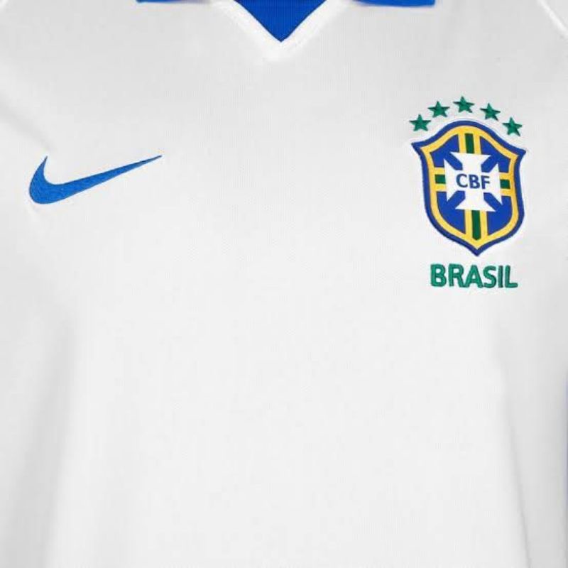 Camiseta Seleção Brasileira Branca 2022 - TAILANDESA