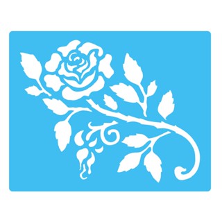 Stencil 1 Peça Rosas Para Pintura - 20x25 Cm em Oferta na Shopee