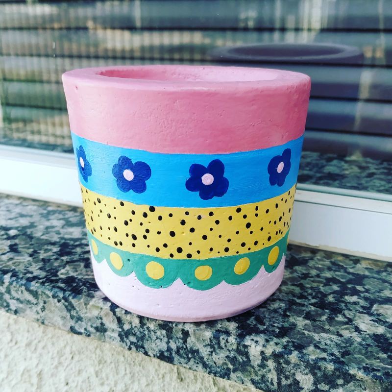 vaso cactos/suculenta colorido