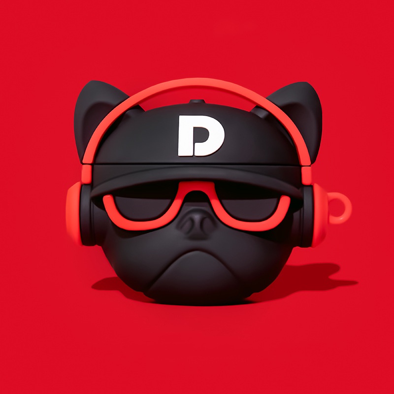 Música Hip Hop Cão Retro Gravador De Voz Capa De Silicone Para Apple AirPods 2 3 Pro Fones De Ouvido Sem Fio Bluetooth em Oferta na Shopee