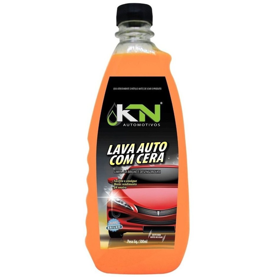 Shampoo Automotivo Com Cera 500ml Concentrado - KN Automotivos