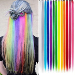 Trava De Cabelo Sintético Coloridas 55 cm Mecha Corda em Oferta na Shopee