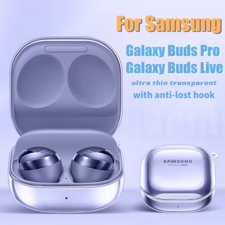 Para Samsung Galaxy Buds2/Buds pro live Capa De Fone De Ouvido À Prova De Choque 2 Silicone Transparente Anti-Impacto