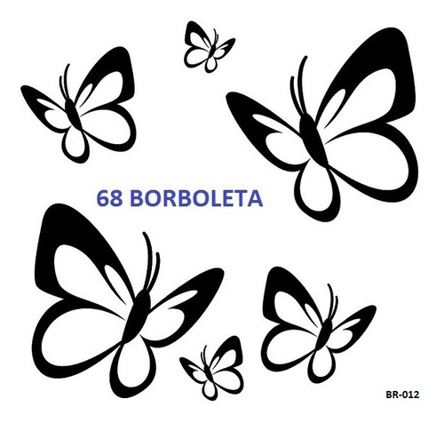 Adesivos Decorativos 68 Borboletas decore sua casa, apartamento, cozinha, sala, quarto, moveis, porta, carro, escritorio, box, vidro em Oferta na Shopee