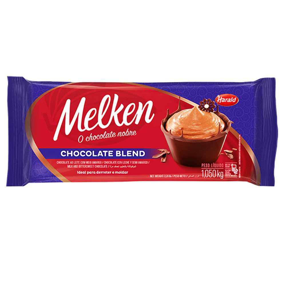 Chocolate Em Barra Blend 1,01kg - Harald Melken em Oferta na Shopee