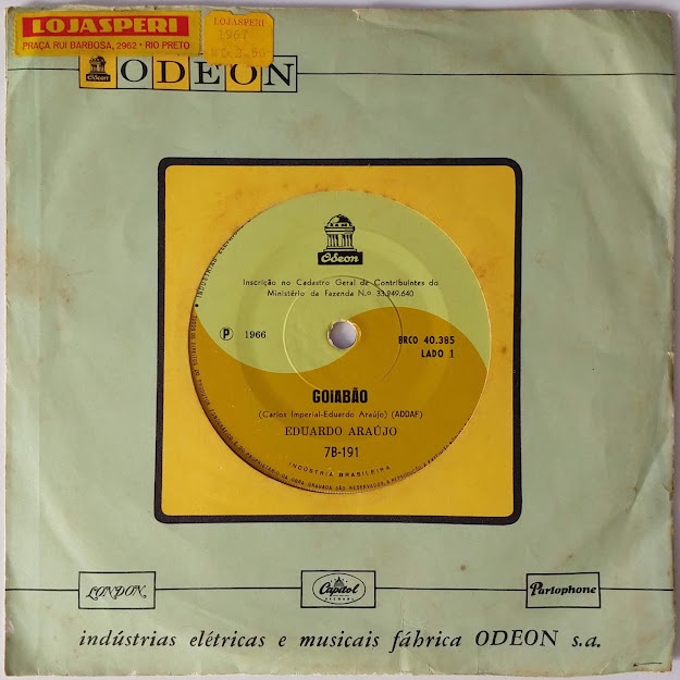 Compacto Vinil Eduardo Araújo Goiabão / Viva O Divórcio 1966