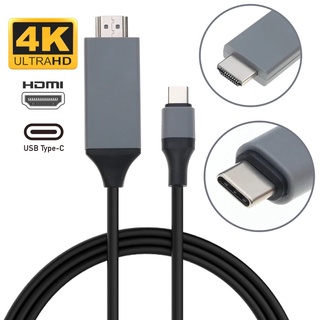 Cabo Tipo C Usb-c Para Hdmi 4k Full Hd 2 Metros Celular Notebook Adaptador
