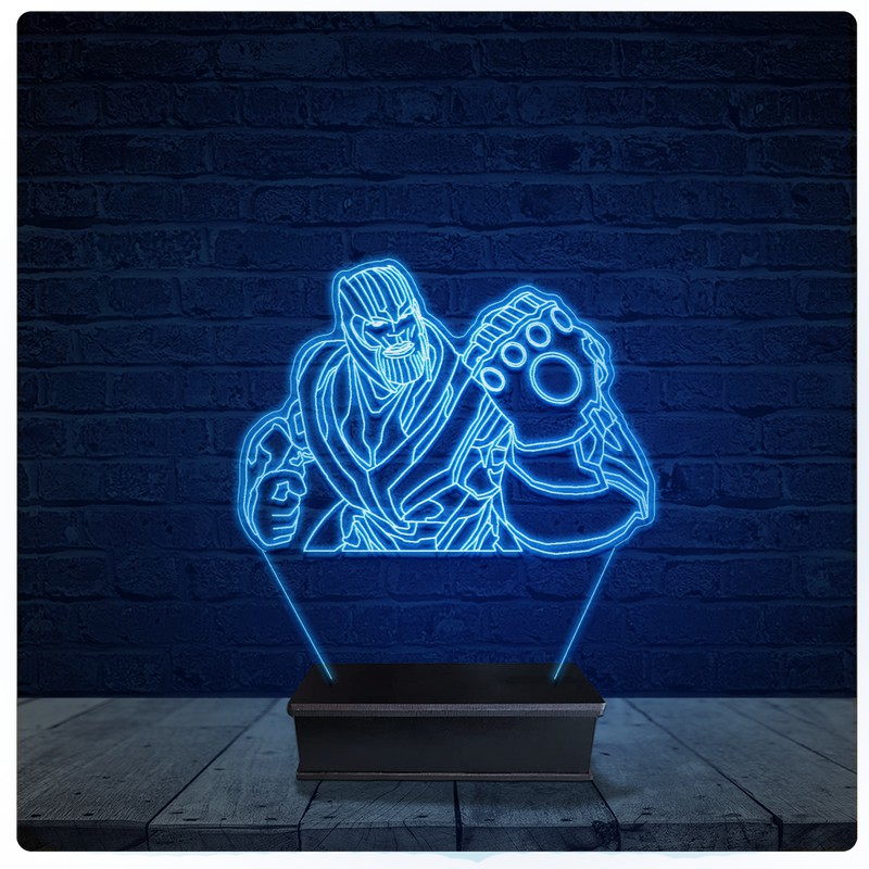 Luminária Led Acrilico Abajur - Thanos Manopla