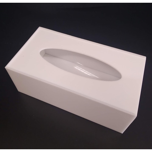 Porta Lenços De Papel Ou Interfolha Em Acrilico Branco