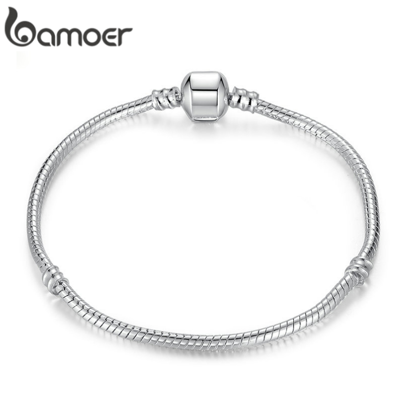 Pulseira Básica Bamoer Moda Joias Adequadas Para Presentes PA1104 em Oferta na Shopee