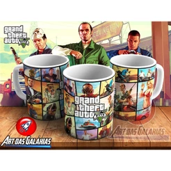 Caneca Cerâmica GTA V MOD3