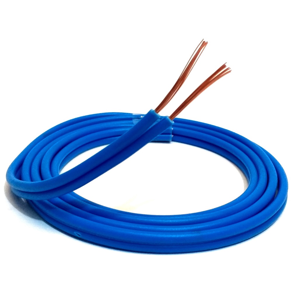 10 Metros Fio Paralelo Azul 2x1,50mm Emborrachado 2x14 Automotivo Alto Falante Flexível Som De Carro 1,5mm 10m
