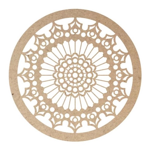 Kit 10 Mini Mandala Mdf 15 Cm M1 Artesanato Decoração Parede