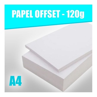 Papel Offset 120g Tamanho A4 Caixa Com 500 Folhas Branco