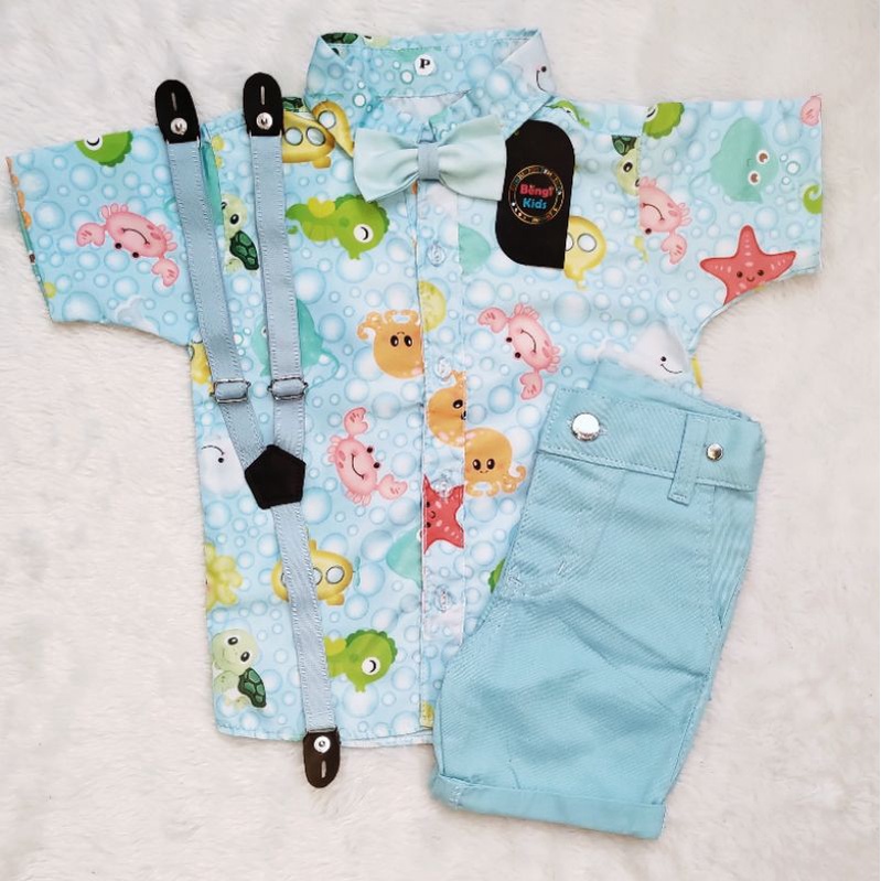 Fundo Do Mar Festa Infantil Conjunto em Oferta na Shopee