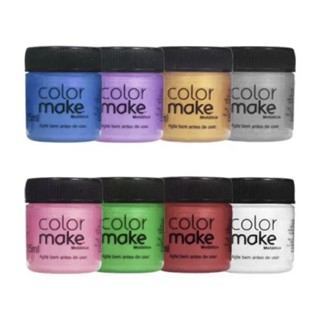 Tinta Liquida Metálica 15ml Colormake Maquiagem artistica Halloween Carnaval Escola em Oferta na Shopee