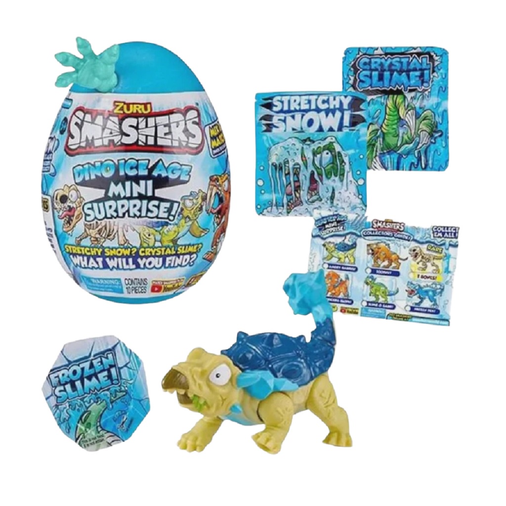Smashers Ovo Dino Ice Surpresa Pequeno Azul Claro F00630 - Fun em Oferta na Shopee