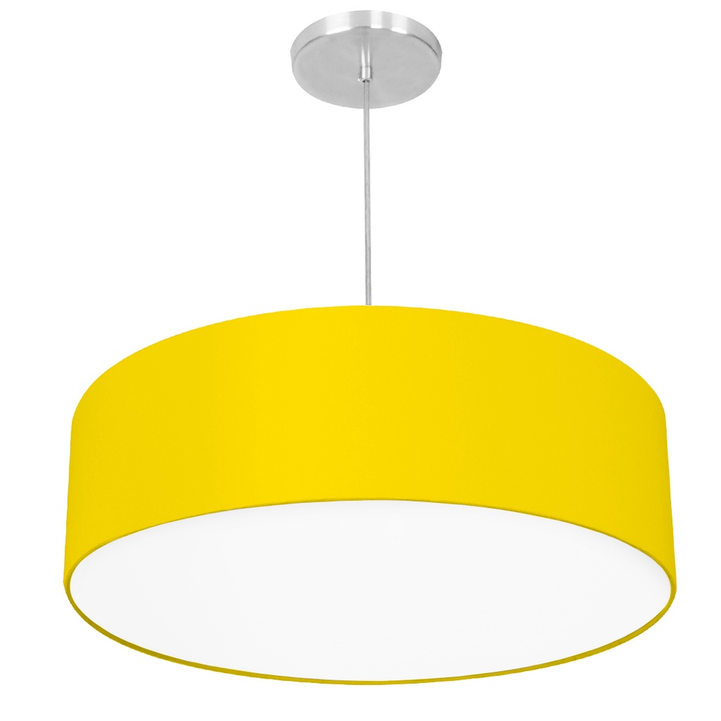 Lustre Cupula Pendente Dome 50x15cm Magnifico Amarelo