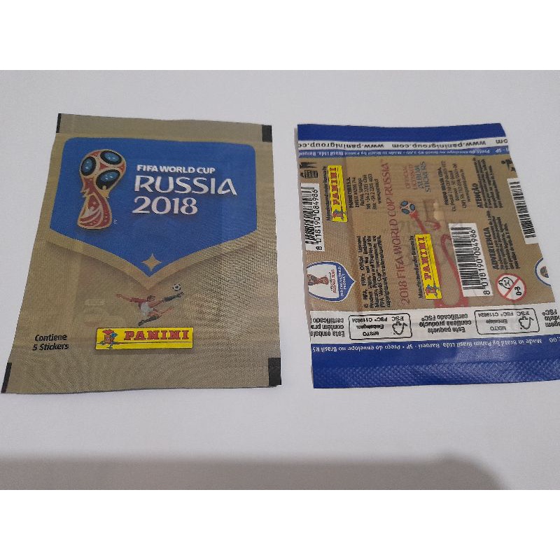 Envelope de figurinhas Copa 2018