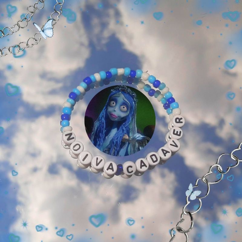 Pulseira Noiva Cadáver | Halloween | Corpse Bride | Filmes Tim Burton | Especial Halloween