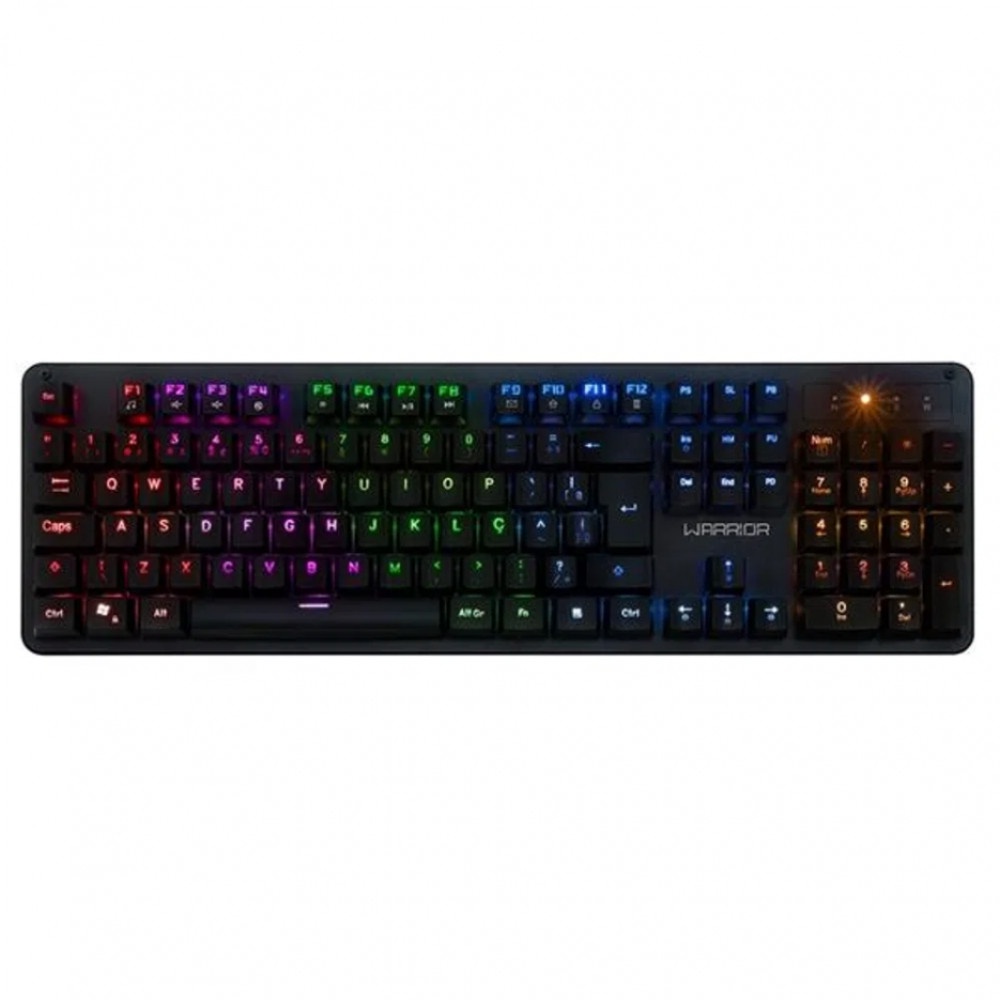 Teclado Gamer Warrior Dunky Mecanico Led Rainbow Tc248