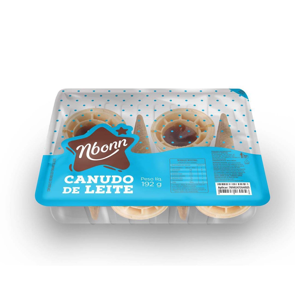 Doce Canudo de Doce de Leite c/6 - Nbonn