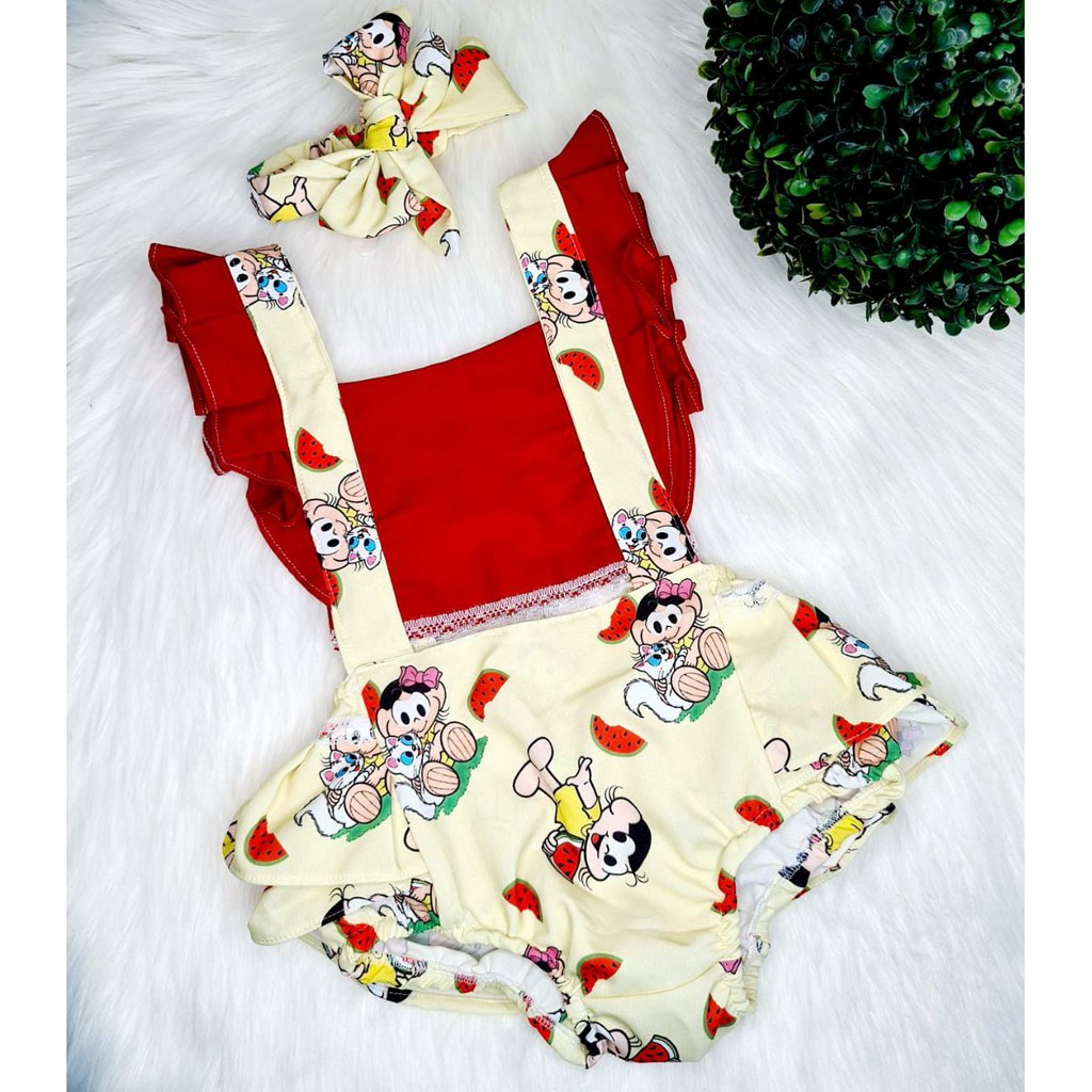 Jardineira Body Romper Bebe Com Faixa Infantil Macacao Escolha O Modelo Shopee Brasil