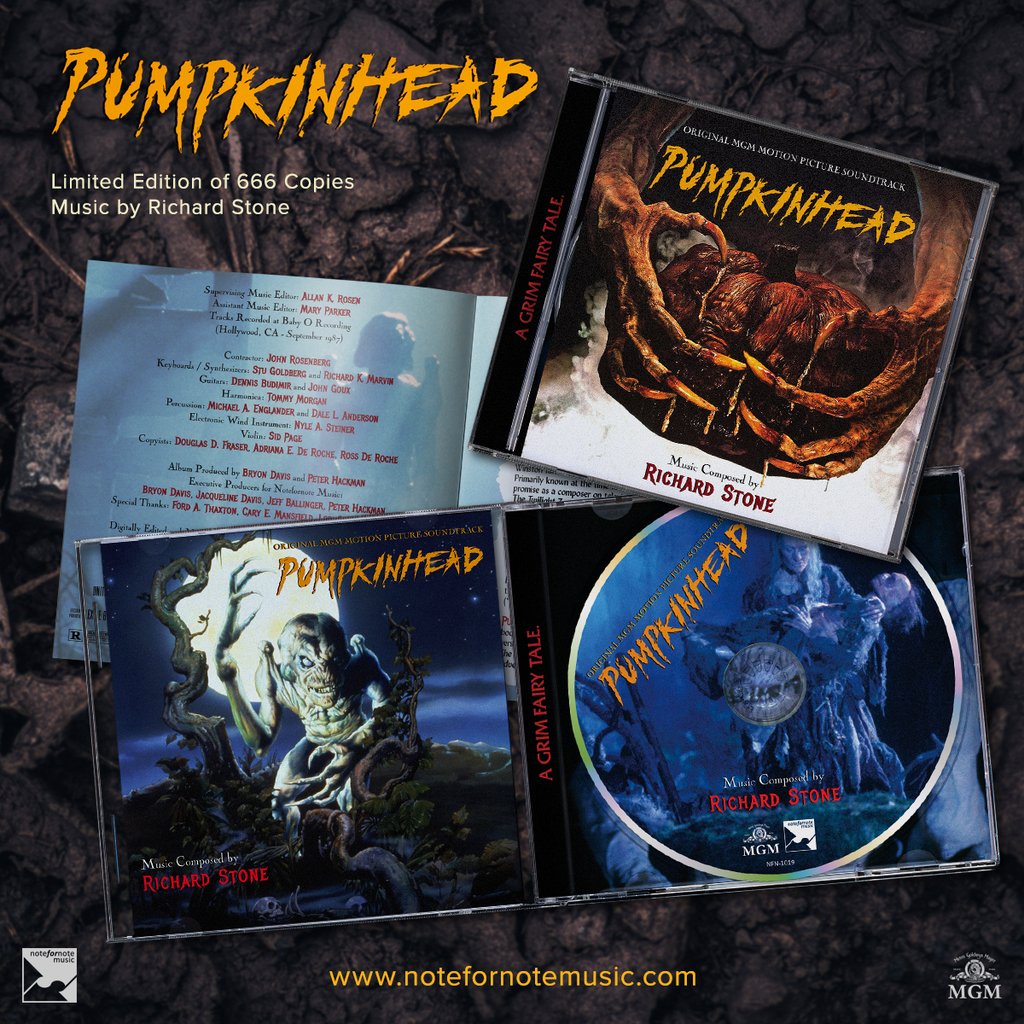 CD americano Pumpkinhead ed. limitada de 666 Richard Stone trilha sonora terror
